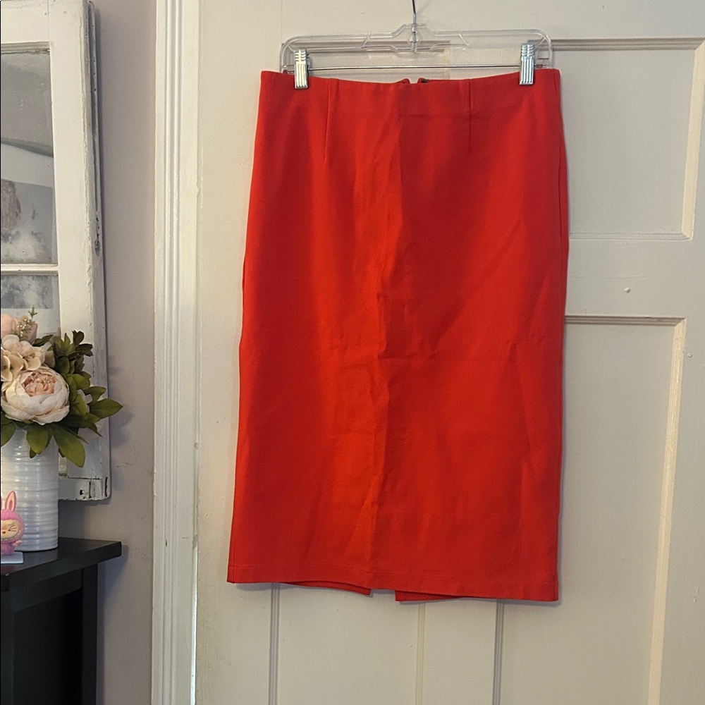 Halogen Fiery Pink/Red Pencil Skirt - like new